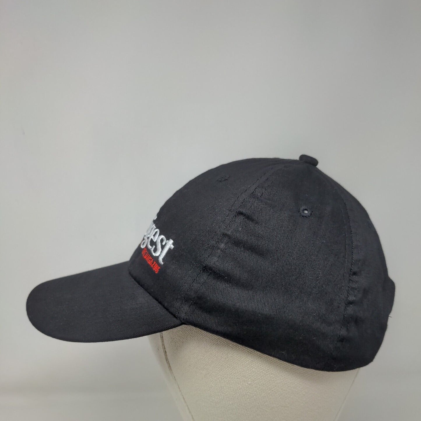 Gun Digest The Magazine Strapback Hat Black One Size Adjustable Embroidered