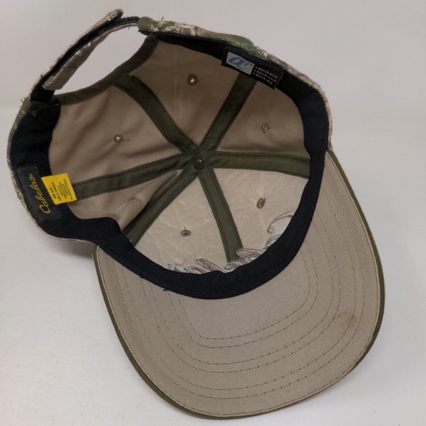 Cabela's Strapback Hat Camouflage One Size Embroidered Adjustable Q3