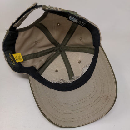 Cabela's Strapback Hat Camouflage One Size Embroidered Adjustable Q3