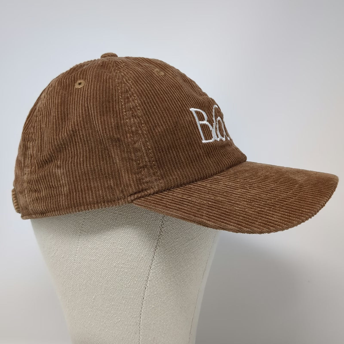 Newhattan Baseball Cap Brown One Size Corduroy Bloom Slideback Adjustable Hat
