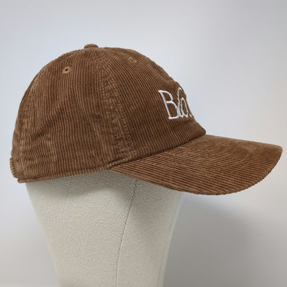 Newhattan Baseball Cap Brown One Size Corduroy Bloom Slideback Adjustable Hat