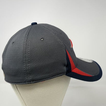New Era New England Patriots NFL Cap Gray Blue Red M 39THIRTY Stretch Fit Hat