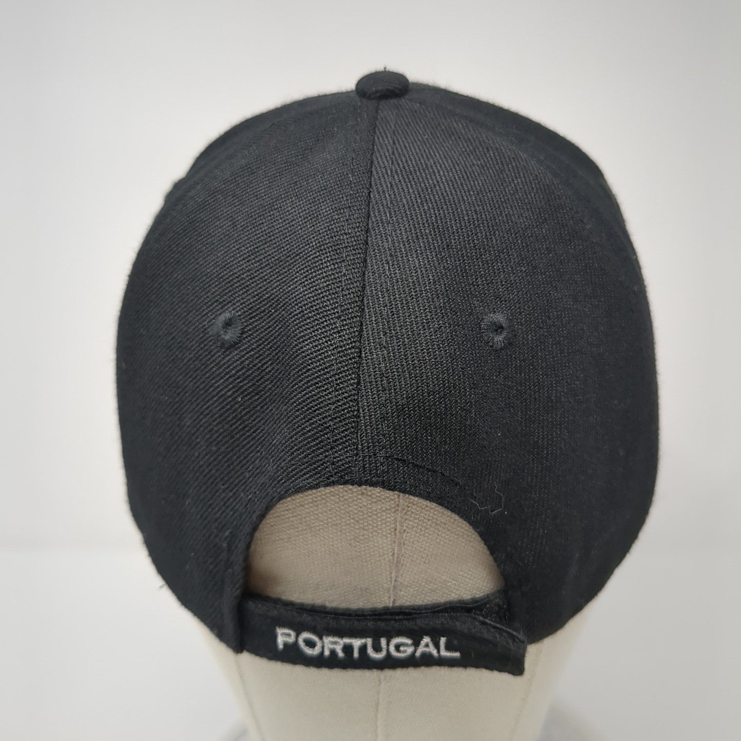 Portugal Strapback Hat Black Embroidered Logo Spell Out Flag Tourist