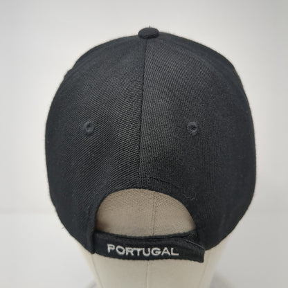 Portugal Strapback Hat Black Embroidered Logo Spell Out Flag Tourist