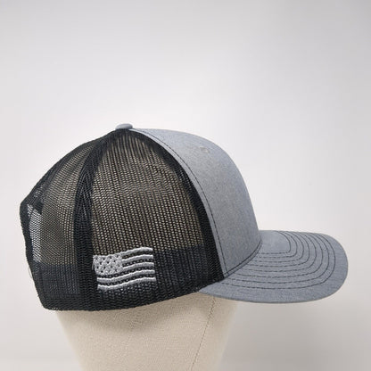 43rd Exposure Valor Trailers Snapback Trucker Hat Gray One Size Mesh Back