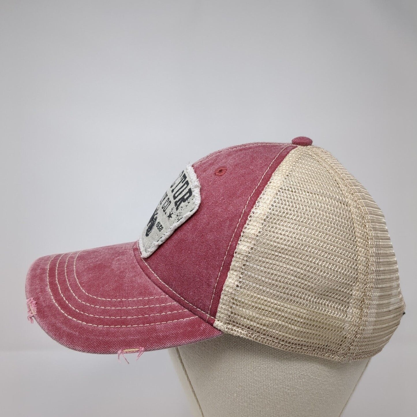 Tractor Supply Co. Patch Trucker Hat Red One Size Mesh Back Colorblock