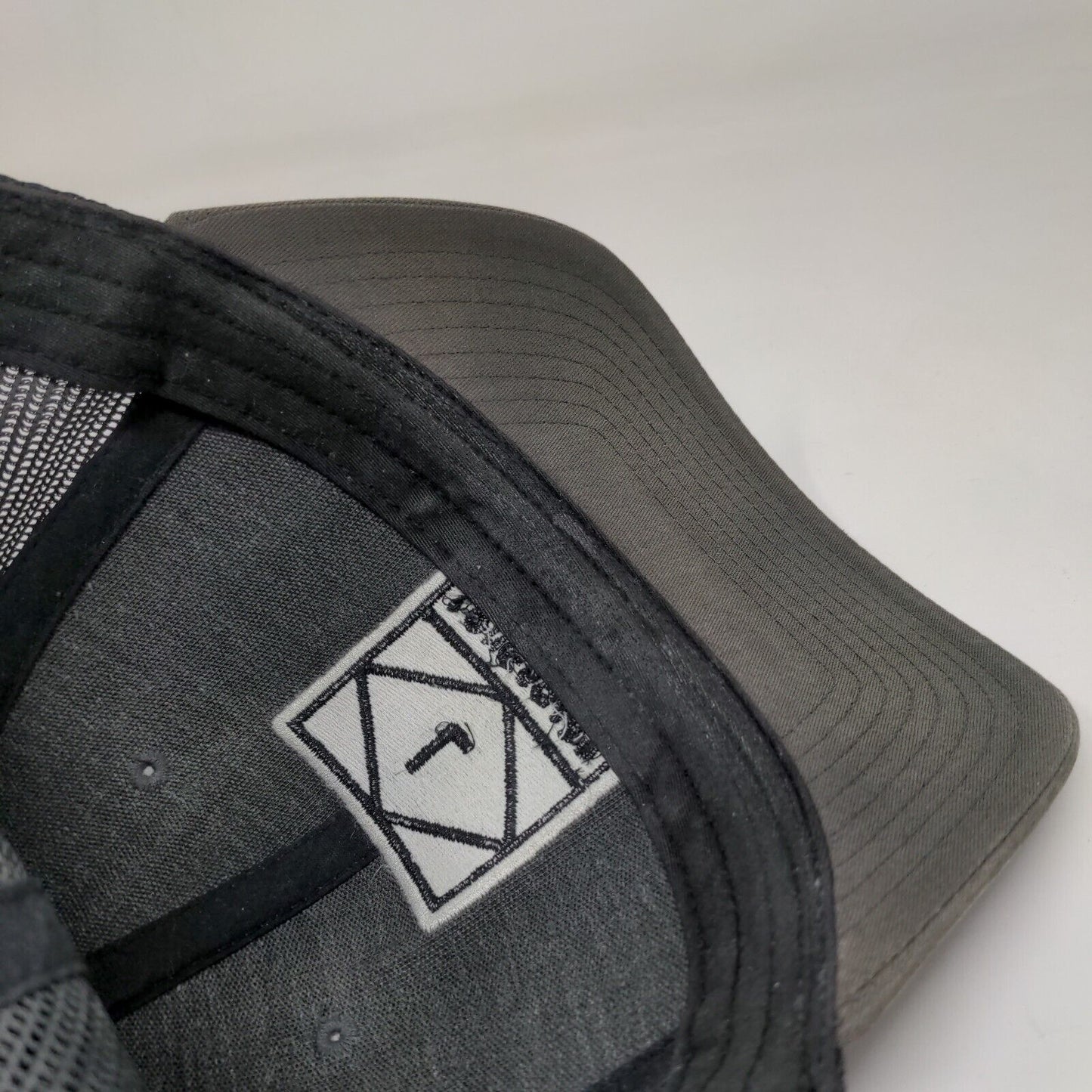 Longboard Snapback Mesh Back Trucker Hat Gray Adjustable Richardson