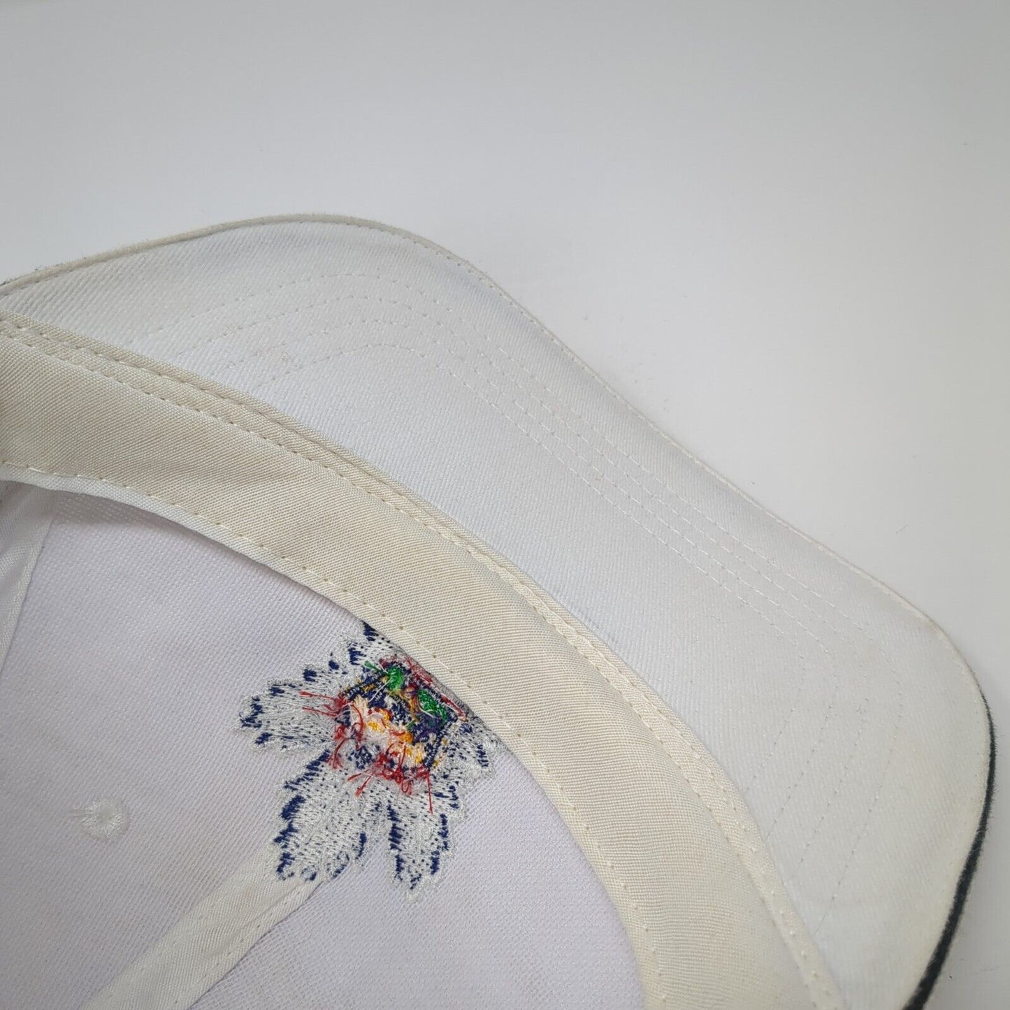 Cap America Strapback Hat White One Size Cap America Embroidered Logo