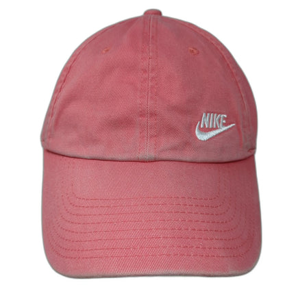 Nike Heritage 86 Baseball Cap Pink One Size Adjustable Slideback Logo Swoosh Hat