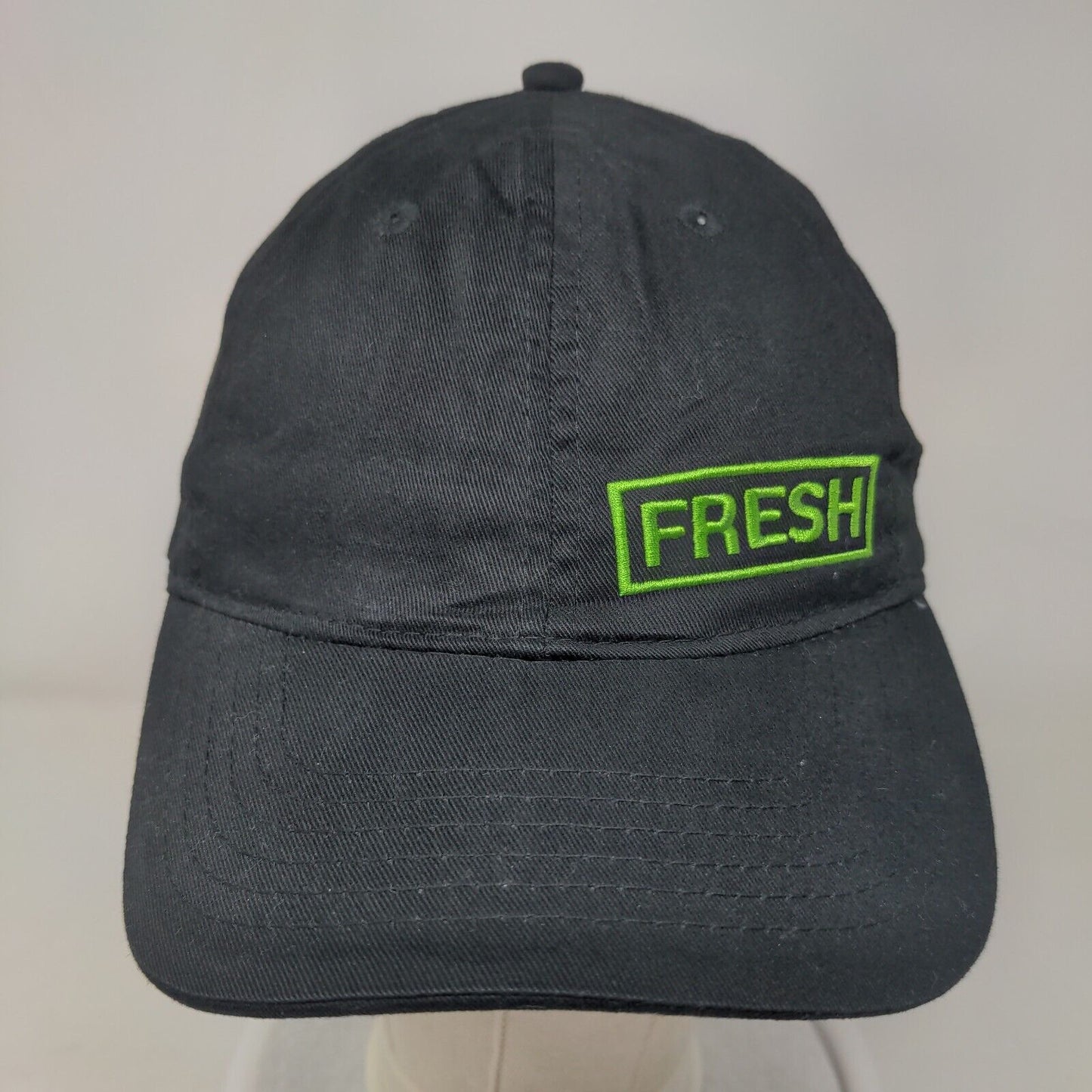 Fresh Subway Strapback Hat Black One Size Embroidered Employee Uniform