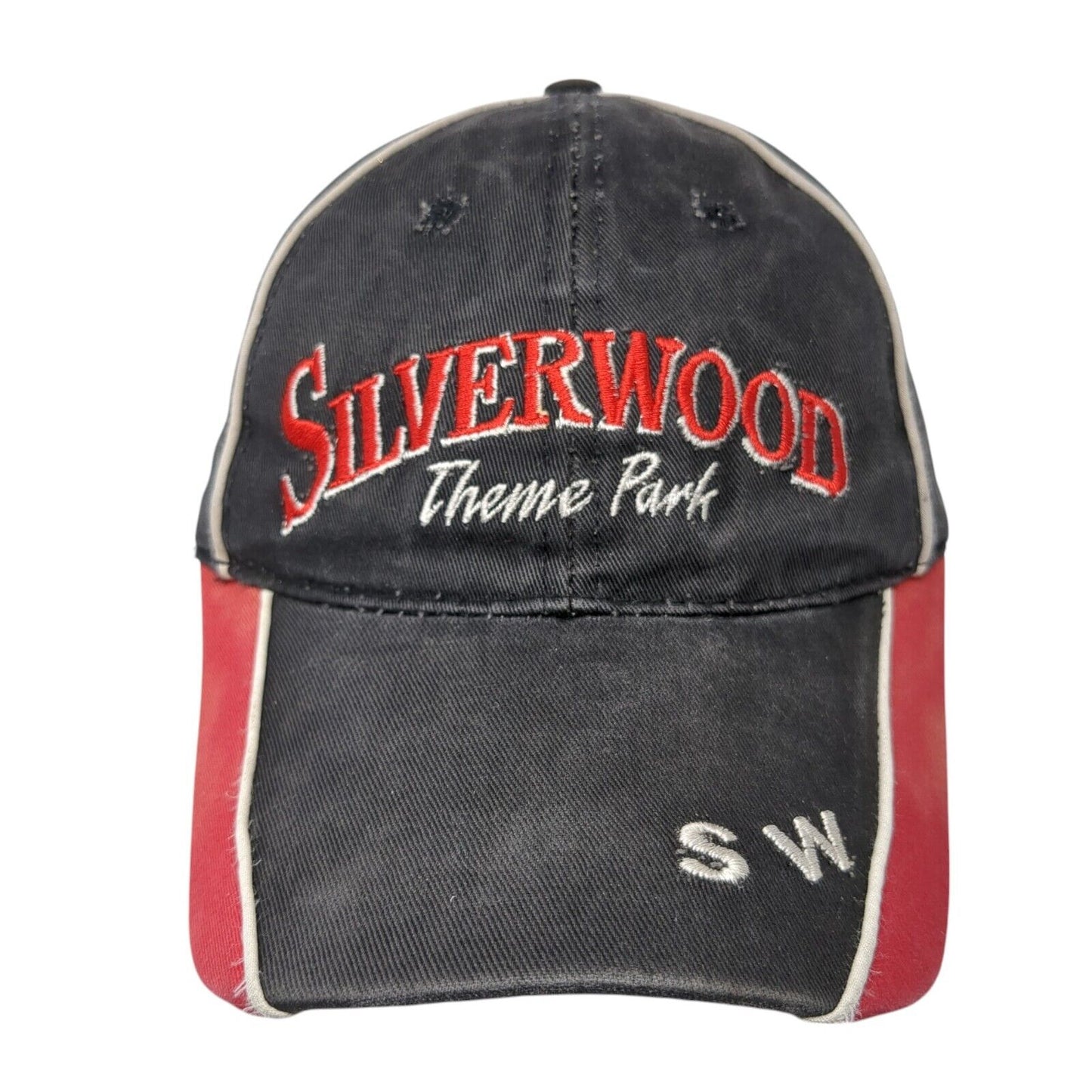 Silverwood Theme Park Strapback Hat Black One Size Adjustable Triangle