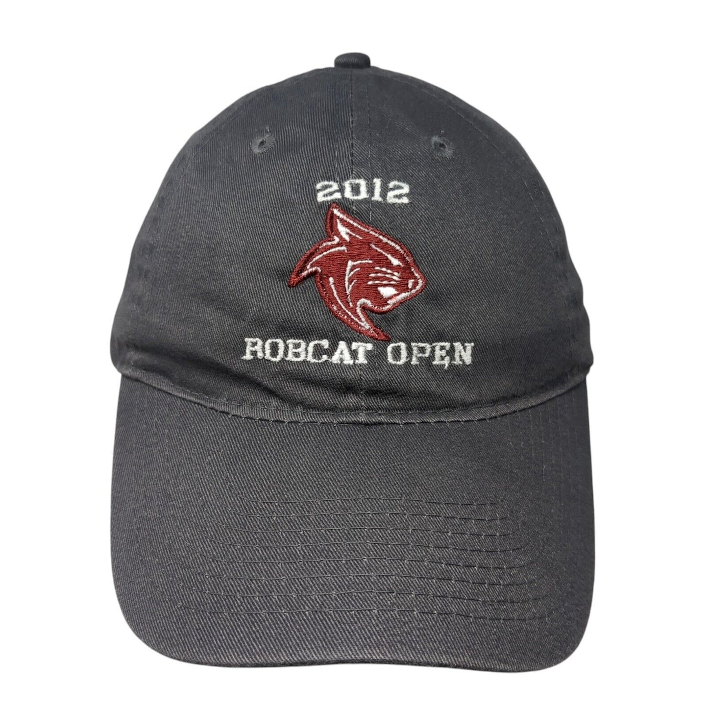 2012 Bobcat Open Slideback Hat Gray One Size Adjustable Otto 6 Panel