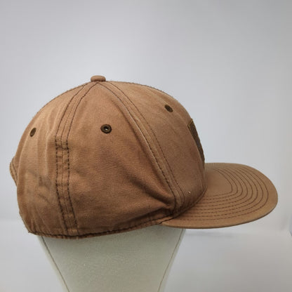 Electric Snapback Brown One Size Hat Quality Garments Est 2000 Logo Patch