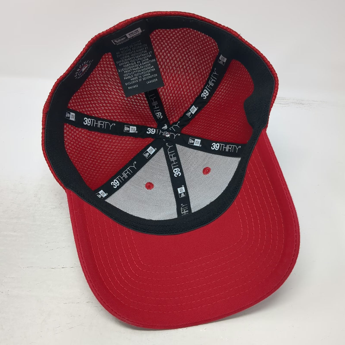 Cincinnati Reds MLB New Era Baseball Cap Red L 39THIRTY Stretch Fit Mesh Hat