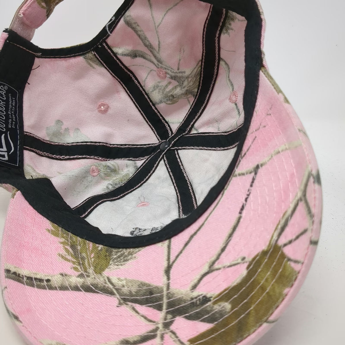 Outdoor Cap Sportsman's Warehouse Baseball Hat Pink Camo One Size Strapback Logo