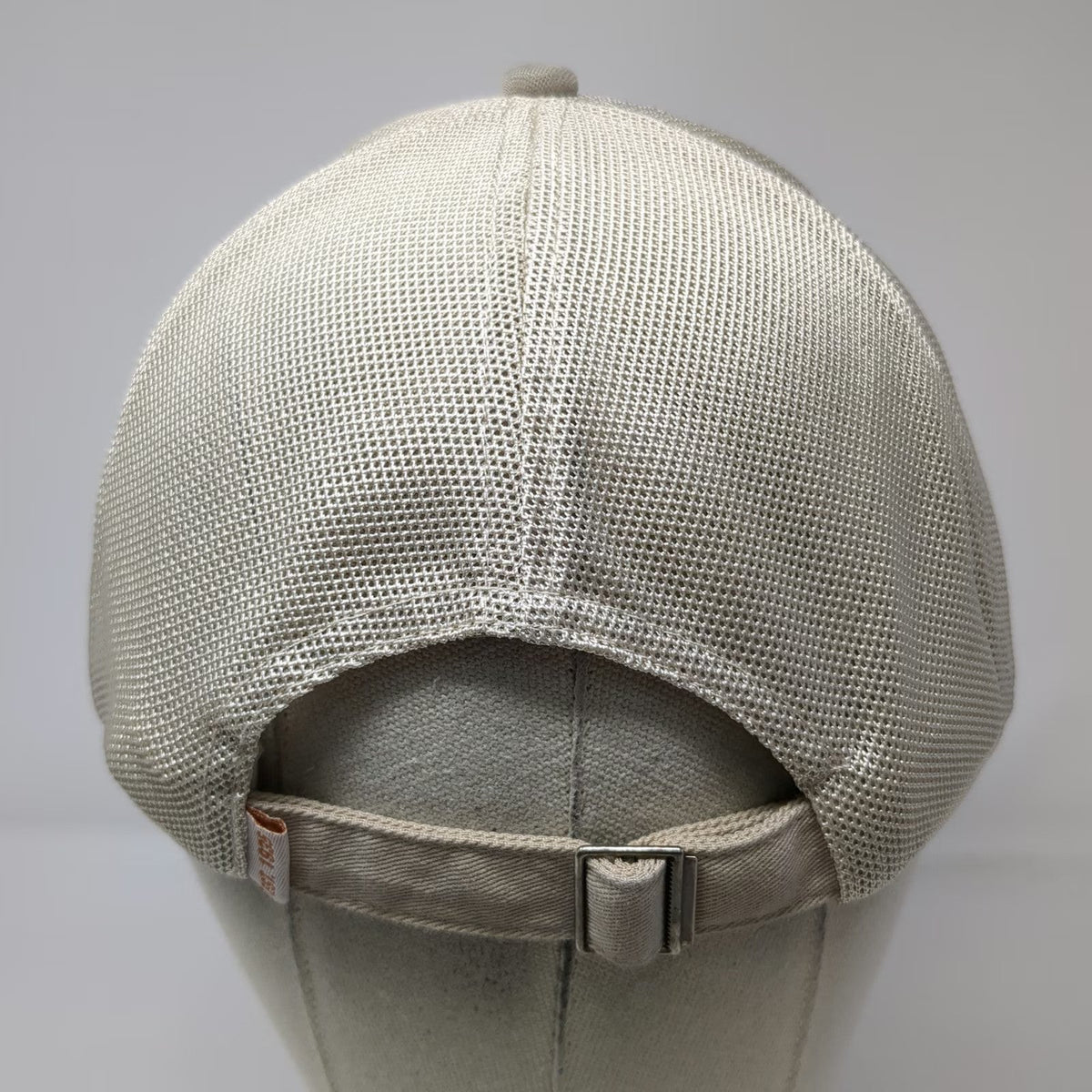 Baseball Cap Beige One Size Mesh Back Strapback Circle T Logo Polyester Hat 1939