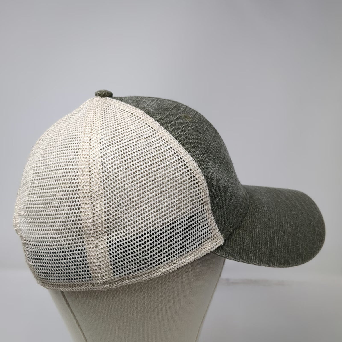 American Needle Trucker Hat Green One Size Mesh Back Snapback Blank Cotton Hat