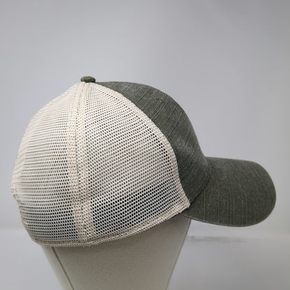 American Needle Trucker Hat Green One Size Mesh Back Snapback Blank Cotton Hat