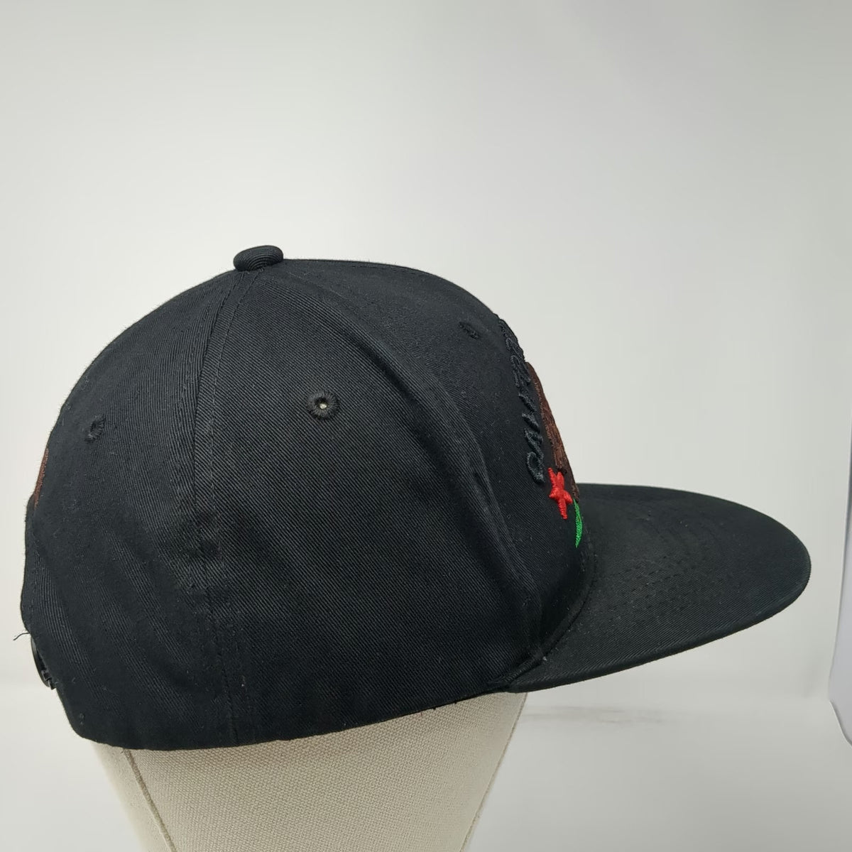 Wynn California Republic Snapback Hat Black OSFM Bear Under Brim Graphic Logo