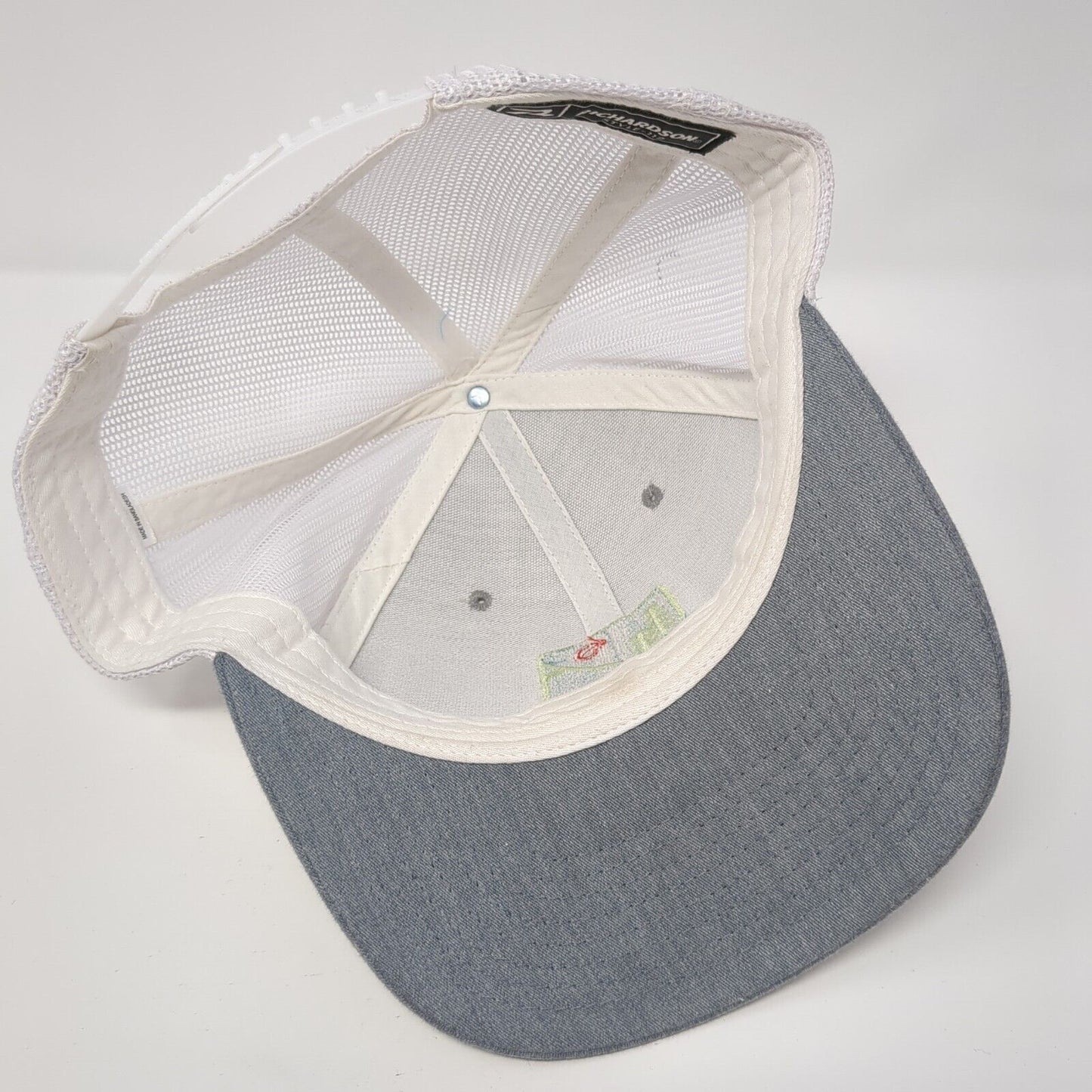 Idaho Snapback 112 Trucker Hat Gray One Size Adjustable Mesh Back Richardson