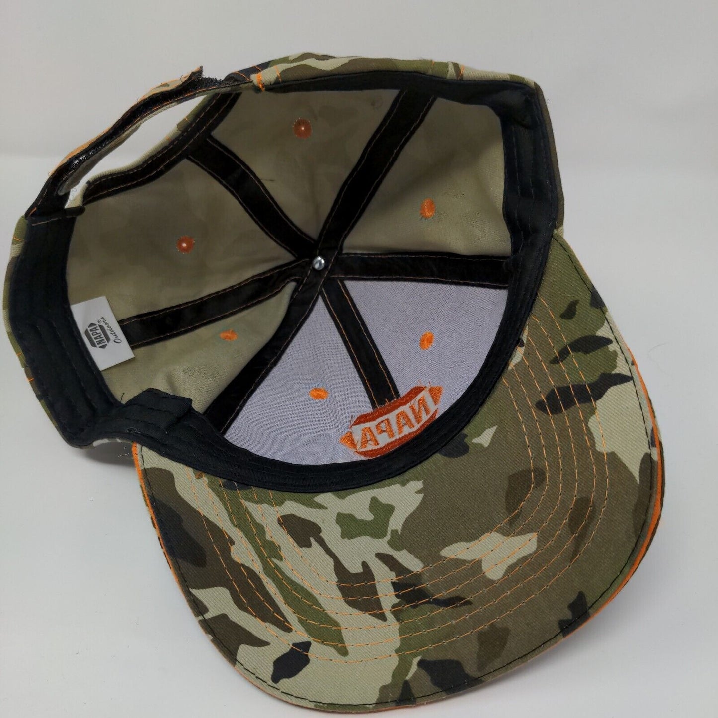 NAPA Outdoors Strapback Hat Camouflage OSFM Adjustable Embroidered Cotton