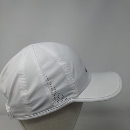 Adidas Aeroready Strapback Hat White One Size 3 Stripes Adjustable