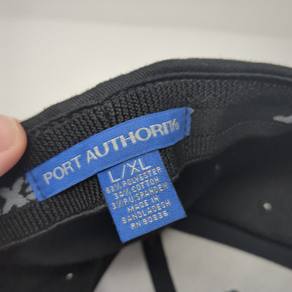One Stop Shop PC&E Atlanta Fitted Baseball Cap Black XL Flexfit Port Authority