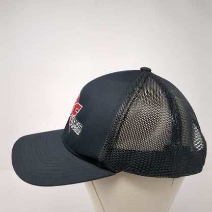 Foundations & Flat Work Snapback Trucker Hat Black OS Mesh Back Pacific Headwear
