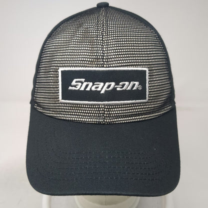Snap-on Baseball Cap Black One Size Mesh Back Hat Logo Patch Official Licensed