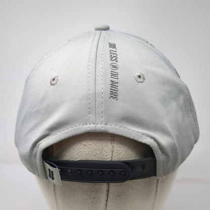 1LL Snapback Hat Gray M Perforated Sides Drytech One Less Do More Performance