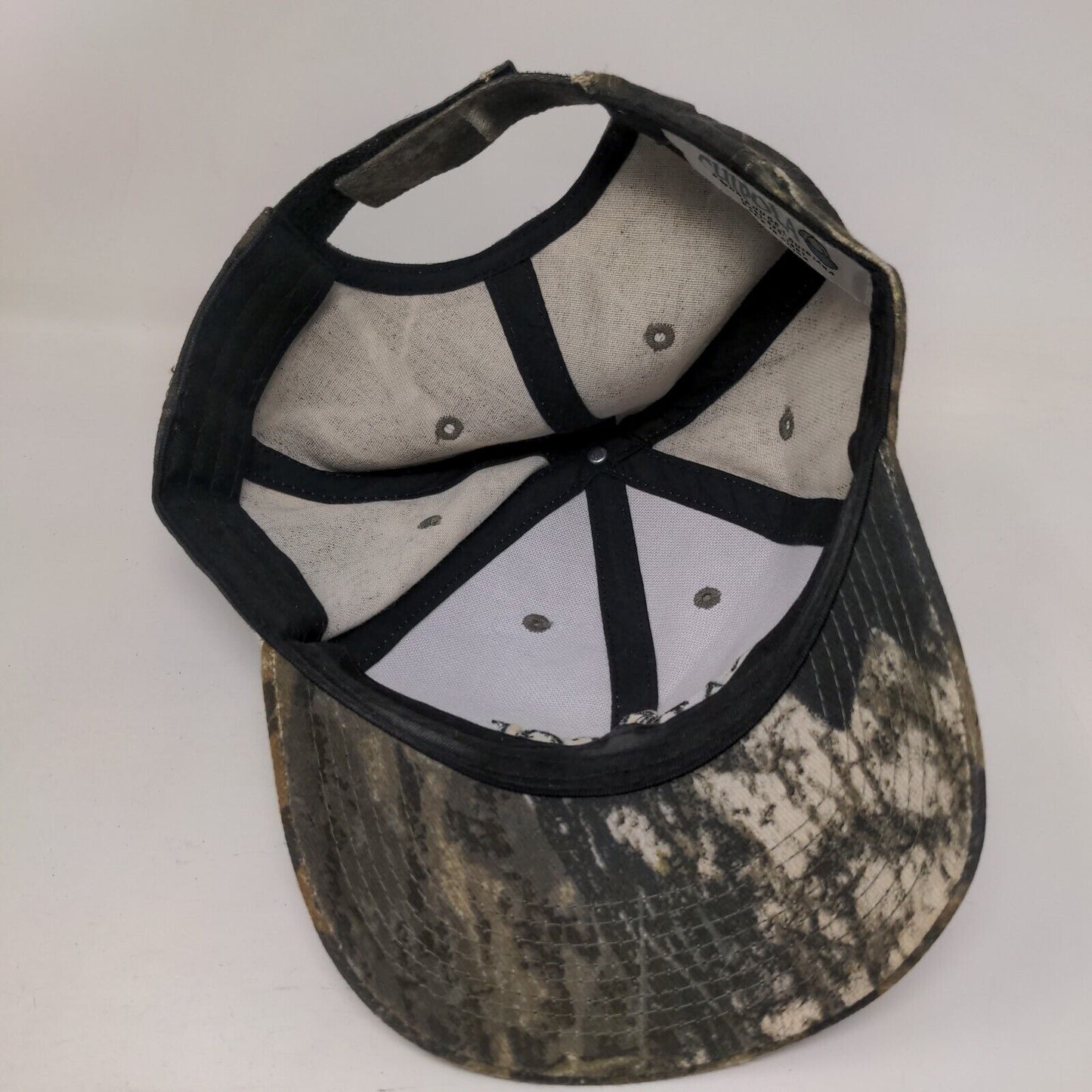 Capitol Hardware Strapback Hat Camo One Size Mossy Oak Embroidered