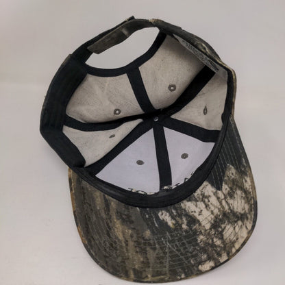 Capitol Hardware Strapback Hat Camo One Size Mossy Oak Embroidered