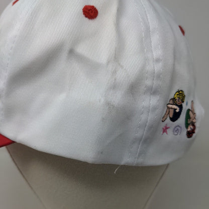 Unbranded Girl's Strapback Hat White OSFA Embroidered Rather Be Flippin'