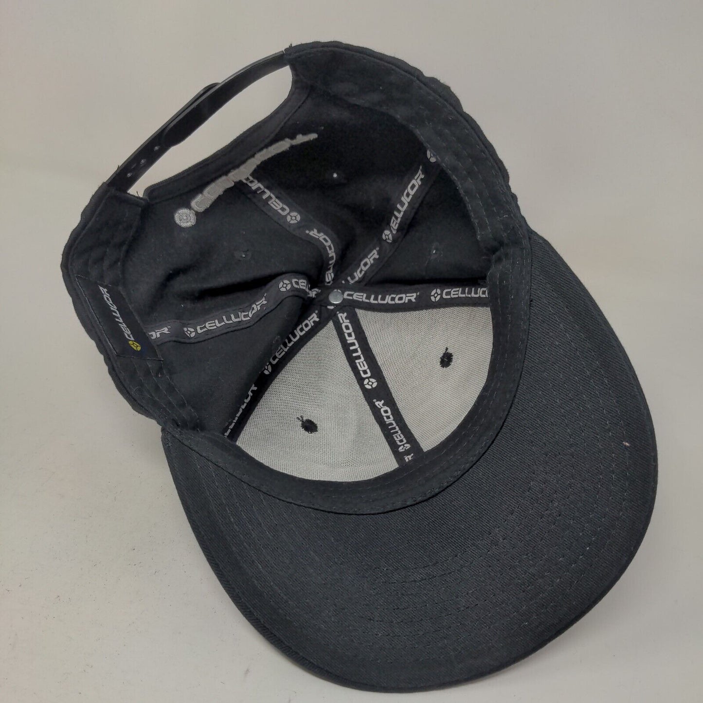 Cellucor Men's Snapback Hat Black Embroidered Big Logo Spell Out