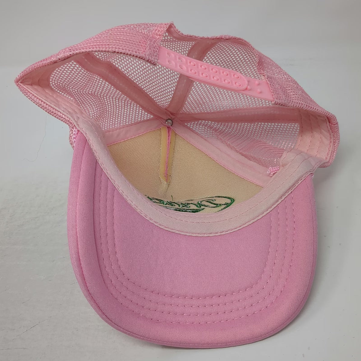 Pink Trucker Hat One Size Day Drinking Graphic Mesh Snapback Foam Crown Cap