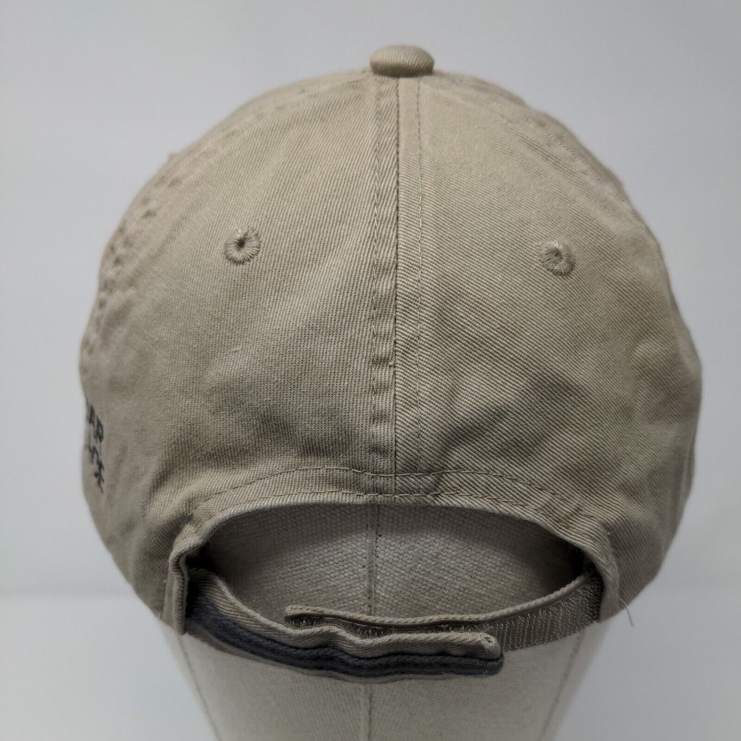 Crossed Rifles Strapback Hat Tan One Size First In War First In Peace