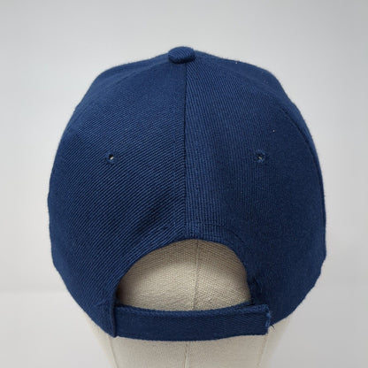 Fishing Strapback Hat Blue One Size Adjustable Embroidered 6 Panel