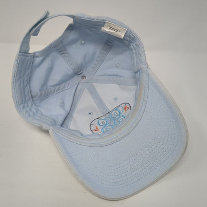 Gulf Shores Strapback Hat Blue One Size Solid Adjustable Embroidered