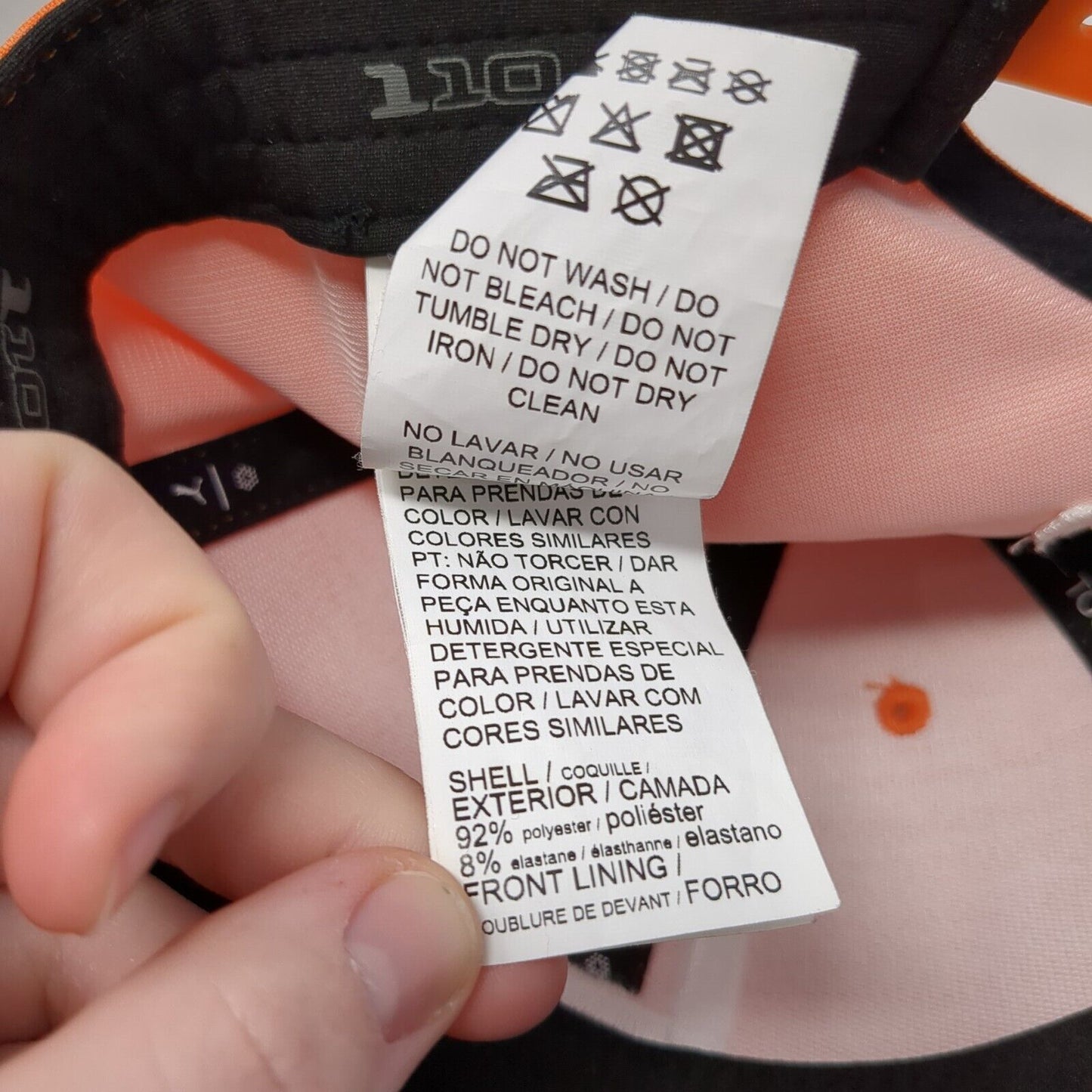 Letter P Puma Snapback Hat Orange Youth One Size 110 Tour Exclusive