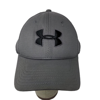 Under Armour Fitted Hat Embroidered Logo Gray Size Medium / Large