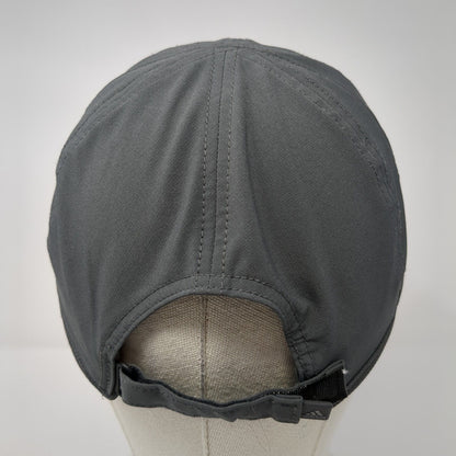 Adidas Aeroready Strapback Hat Gray One Size 3 Stripes Adjustable
