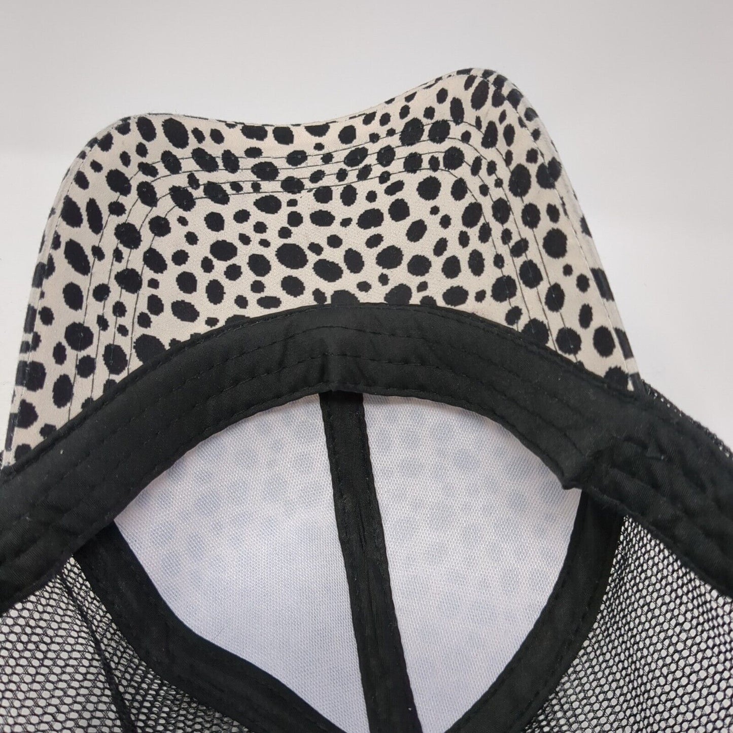 Unbranded Strapback Trucker Hat Multi One Size Ponytail Dalmatian