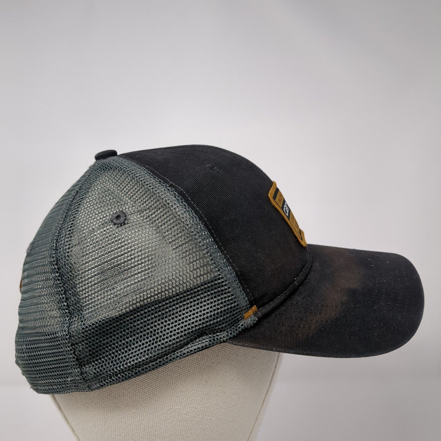 Carhartt Snapback Mesh Back Trucker Hat Black One Size Adjustable