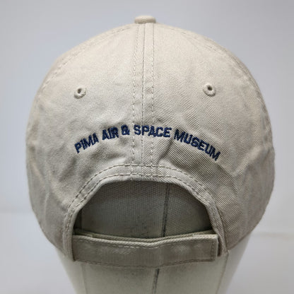 Cap America Baseball Cap Beige One Size Pima Air Space Museum Fighter Jet Hat