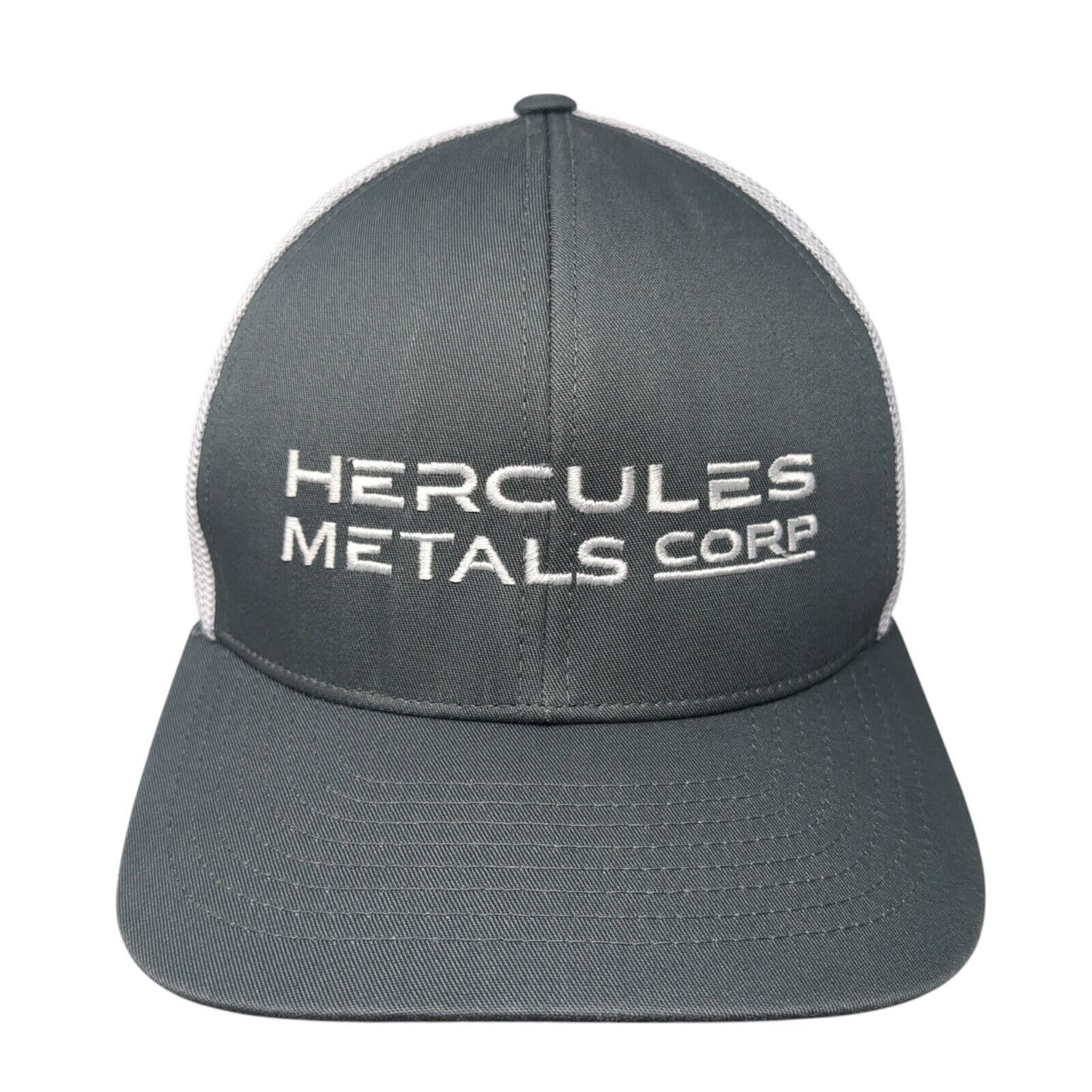 Hercules Metals Corp Snapback Trucker Hat Gray One Size Mesh Pacific Headwear