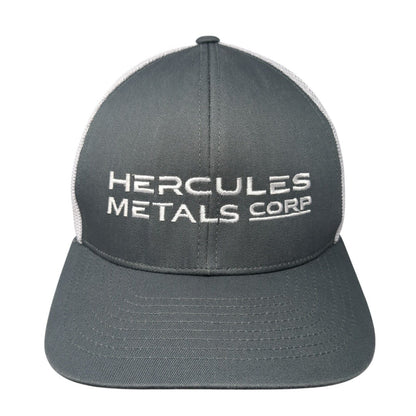Hercules Metals Corp Snapback Trucker Hat Gray One Size Mesh Pacific Headwear