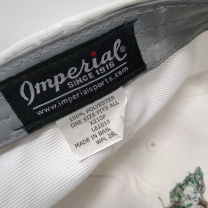 Imperial Baseball Cap White One Size Salishan Golf Links Strapback Hat Golfing