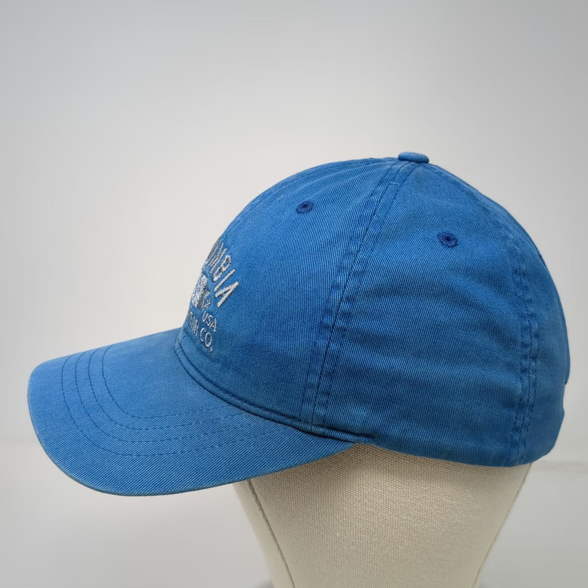Columbia Baseball Cap Blue One Size Slideback Hat CSC USA Sportswear Cotton Logo