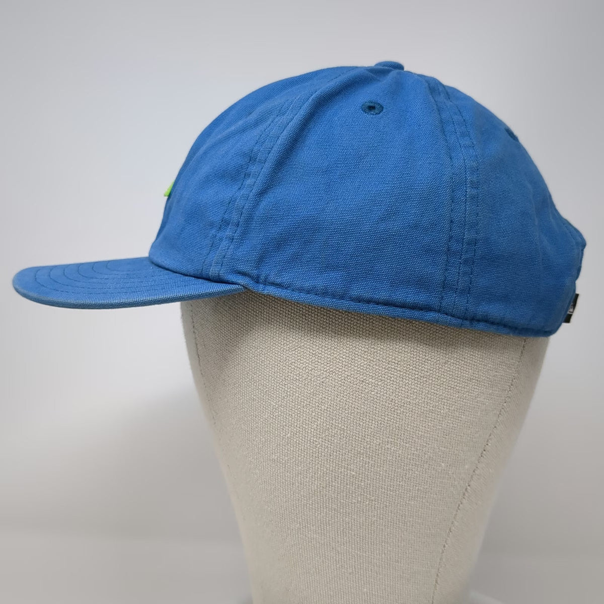 Quiksilver Snapback Blue 55cm Hat Embroidered Mountain Wave Logo Cotton