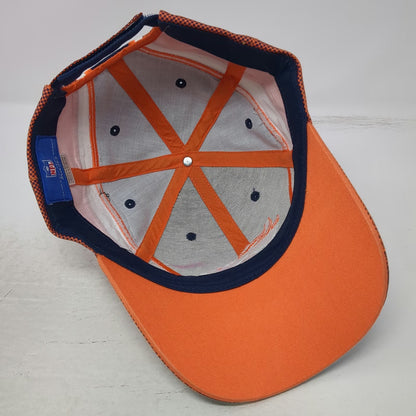 Reebok Denver Broncos NFL Blue Orange White OSFM Strapback Cotton Logo Cap Hat